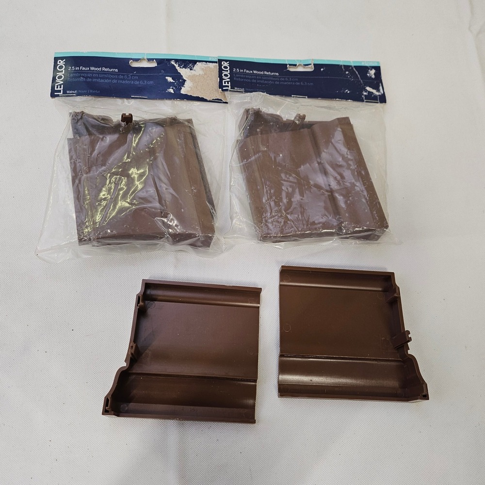 Levolor‎ 2.5 in Faux Wood Valance Returns Walnut 3 Packs A25FWRWAL1 027088827299